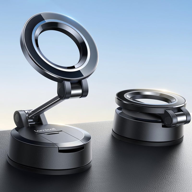 Lamicall for Magsafe Car Mount [70LBS Strongest Suction & Ultra Magnets] Phone Holders for Your Car, 360° Adjustable Suction Cup Phone Mount for Dashboard & Windshield Truck fit iPhone 17 Smartphone - Image 1